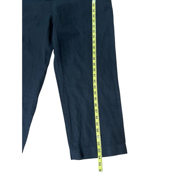 EVERLANE Women 100% Linen Short Sleeve Jumpsuit Size 10 Black - Picture 12 of 16